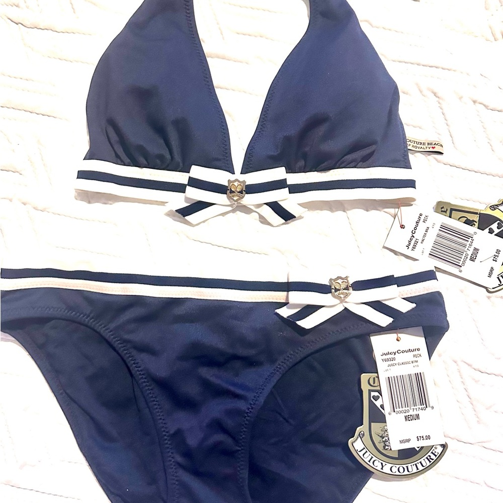 New Juicy Couture Bikini….Navy! Paid for $150, selling for only $75!